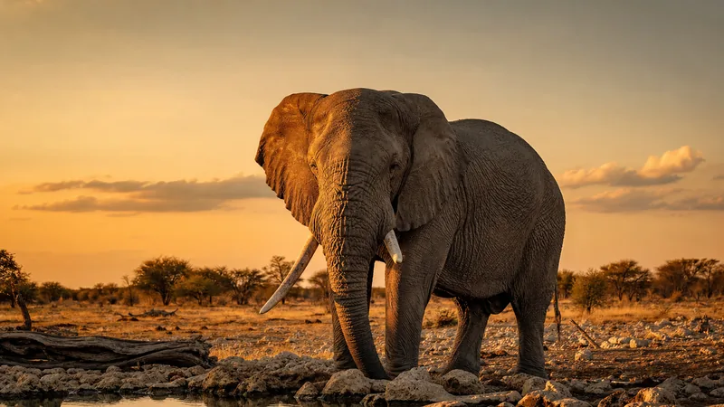 Preview image for Okaukuejo Resort, Wildlife Waterhole: Live camera stream in the Etosha National Park in Namibia