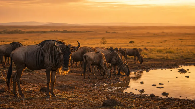 Preview image for LIVE Main Crossing: Masai Mara Great Migration River Crossing - Africam | explore.org