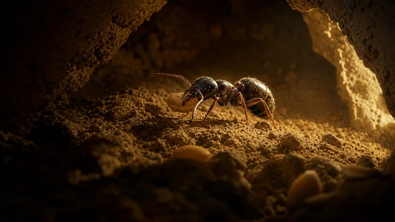 Preview image for 🔴 Ants at Work - Arena - Day 2104, Messor Barbarus Ants Live Webcam, Ant Farm in Hamburg, Germany