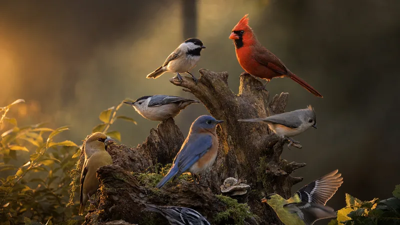 Preview image for LIVE 4K 60fps Bird Feeder Cam - Hedgehog & Bird Watching (3D Audio) ASMR HQ