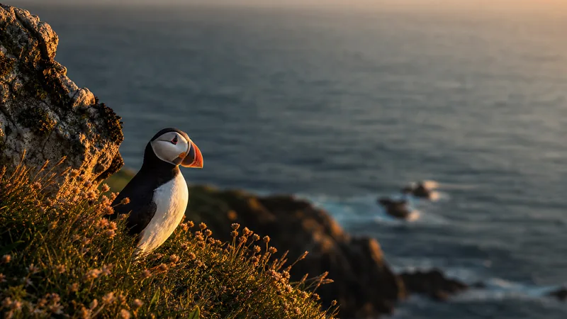 Preview image for Live from puffin nesting area at Runde, Norway