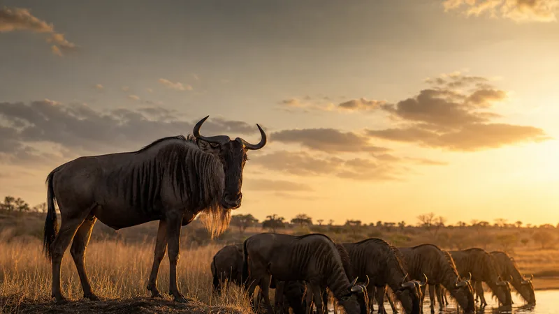 Preview image for Mara River LIVE: Fig Tree Crossing Wildebeest Migration Cam