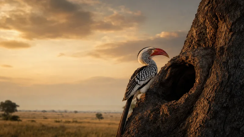 Preview image for Red-billed Hornbill Bird Nest Cam 24/7 LIVE