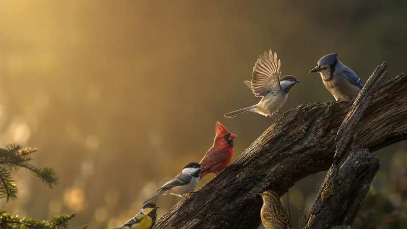 Preview image for Live Bird Feeder🌻Summer Forest Wildlife 🐦 Bird Songs 🎶 Relaxing Real Nature Sounds 24/7